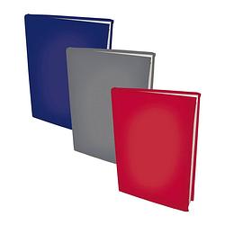 Foto van Assortiment rekbare boekenkaften a4 - blauw, grijs en rood - 3 stuks