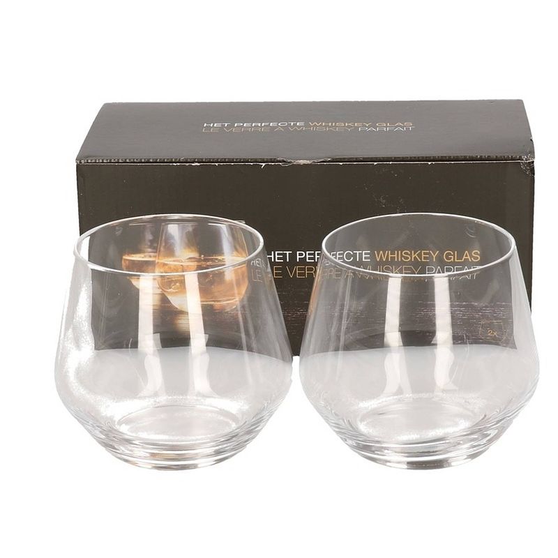 Foto van 2x whisky drinkglas 360 ml - whiskeyglazen