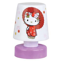 Foto van Hello kitty nachtlampje junior 7,5 x 11,5 cm wit/paars/rood