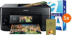 Foto van Epson expression premium xp-7100 + 1 set extra inkt + 2.500 vellen a4 papier