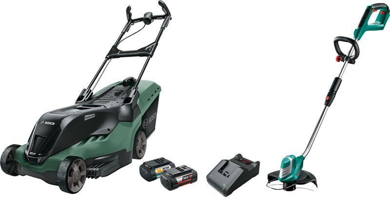 Foto van Bosch advancedrotak 36-750 + bosch advancedgrasscut 36 li