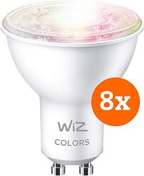 Foto van Wiz smart spot 8-pack - gekleurd en wit licht - gu10
