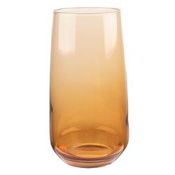 Foto van Clayre & eef waterglas 430 ml bruin glas drinkbeker drinkglas bruin drinkbeker drinkglas