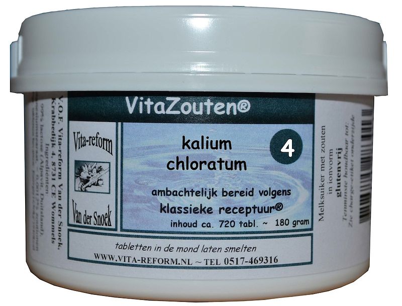 Foto van Vita reform vitazouten nr. 4 kalium chloratum muriaticum 720st