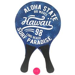 Foto van Houten beachball set met hawaii print - beachballsets