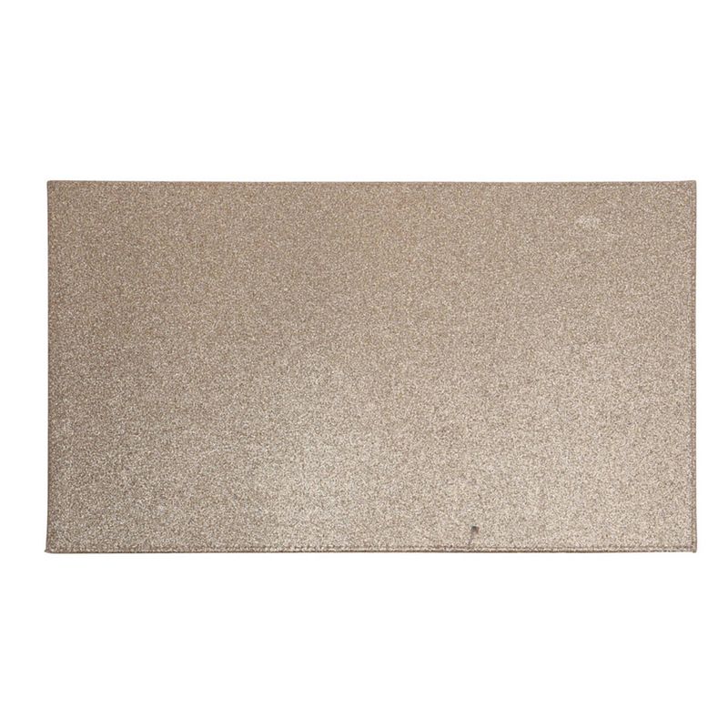 Foto van 6x diner/kerstdiner placemats bruin/goud met glitter 44 x 29 cm - placemats