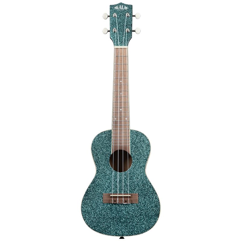 Foto van Kala ka-sprk-aqua sparkle series rhapsody in blue concert ukelele met gigbag