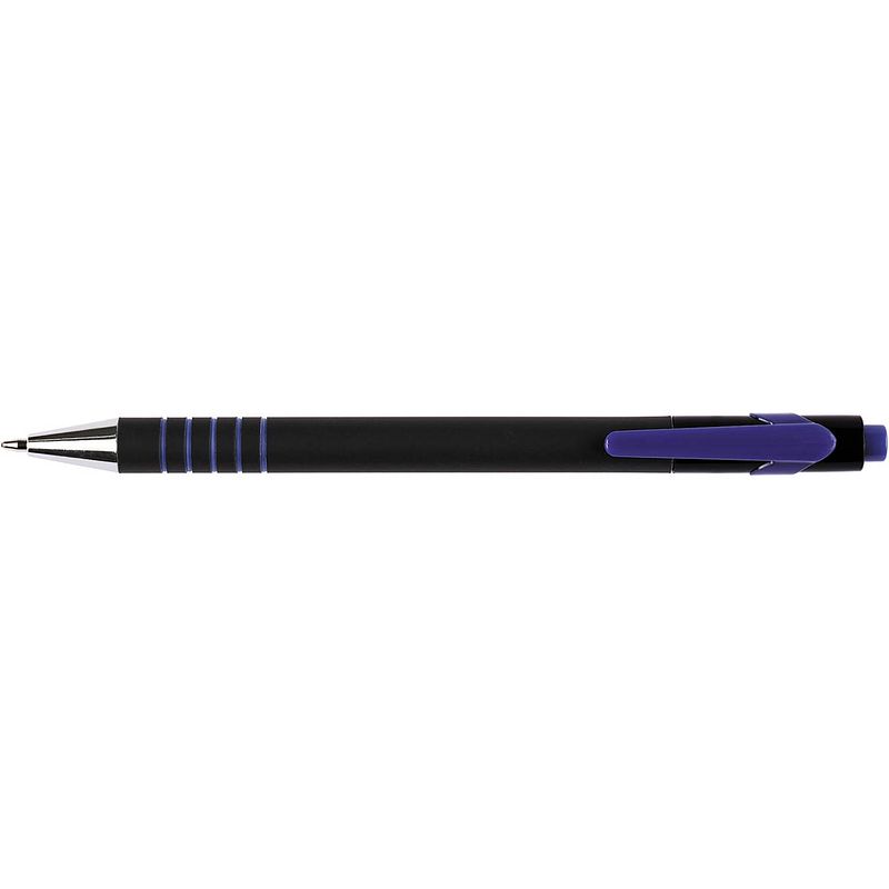 Foto van Q-connect balpen lambda, 0,5 mm, medium punt, blauw 12 stuks