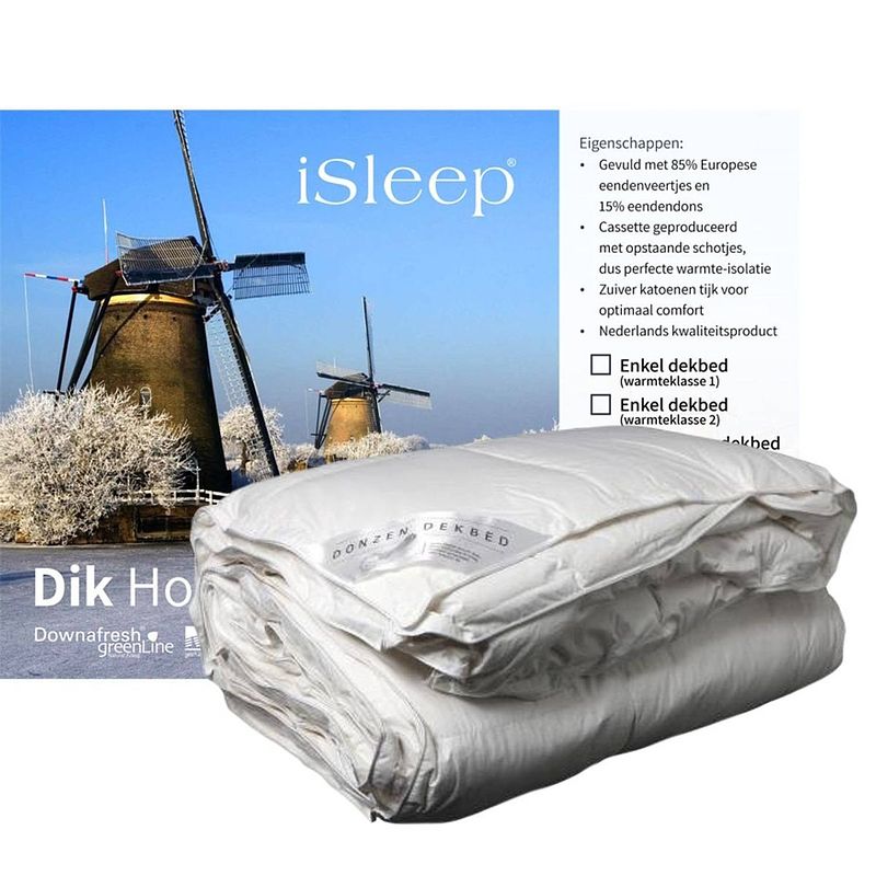 Foto van Isleep 4-seizoenen dekbed 15% dons - 2-persoons 200x220 cm