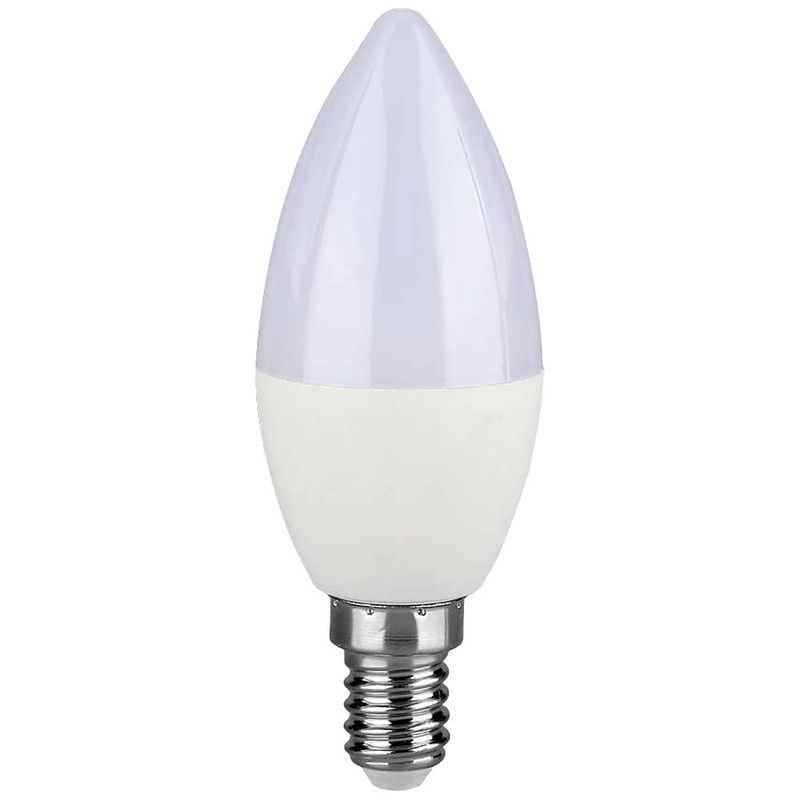 Foto van V-tac 21171 led-lamp energielabel f (a - g) e14 kaars 4.5 w = 40 w warmwit 1 stuk(s)