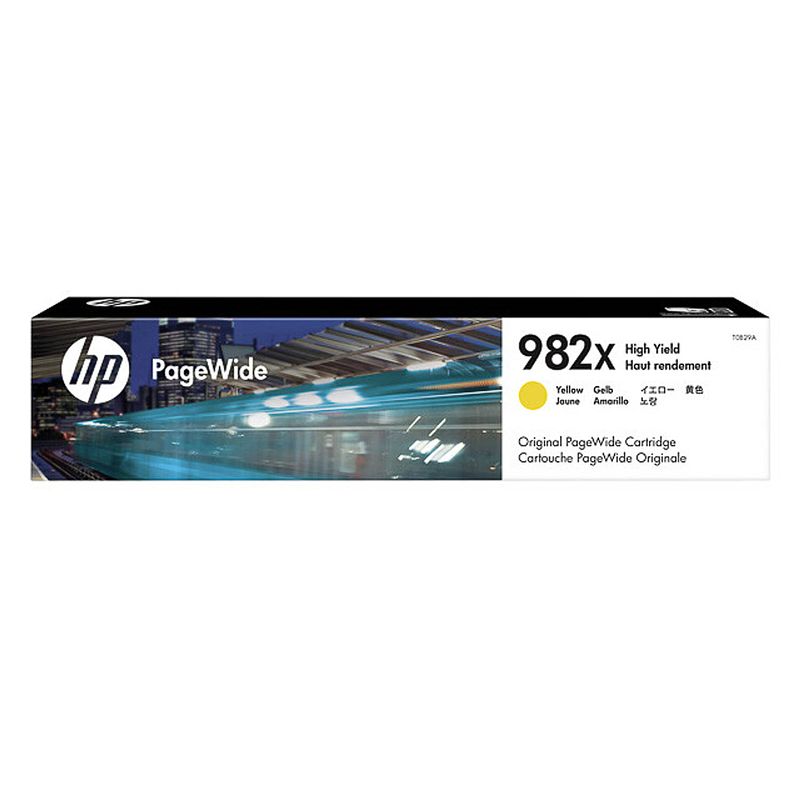 Foto van T0b29a hp 982x pw color ink yellow hc