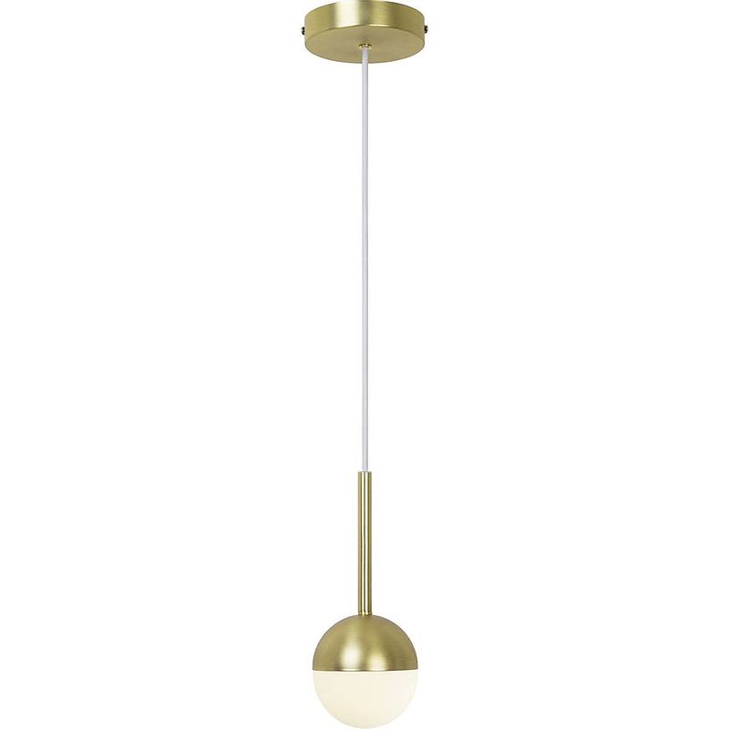 Foto van Nordlux contina 2113153035 hanglamp g9 messing