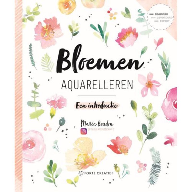 Foto van Bloemen aquarelleren