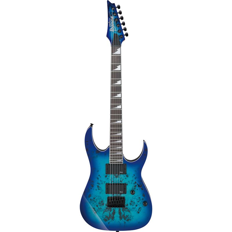 Foto van Ibanez grgr221pa gio aqua burst elektrische gitaar