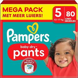 Foto van Pampers - baby dry pants - maat 5 - mega pack - 80 stuks - 12/17 kg