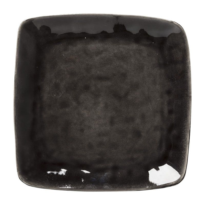 Foto van Vierkant bord toscane - zwart - 25 cm