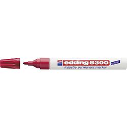 Foto van Edding edding 8300 industry permanent marker 4-8300002 permanent marker rood watervast: ja