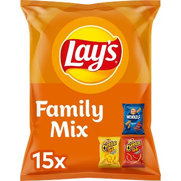 Foto van Lay'ss chips family mix 15 zakjes bij jumbo