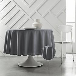 Foto van Today rond tafelkleed - tafellaken - ø180cm - polyester - acier - grijs
