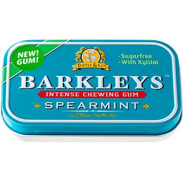 Foto van Barkleys intense chewing gum spearmint 30g bij jumbo