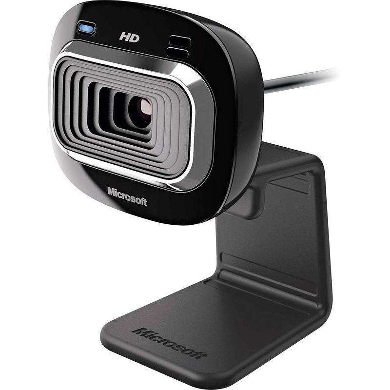 Foto van Microsoft lifecam hd-3000 hd-webcam 1280 x 720 pixel standvoet, klemhouder