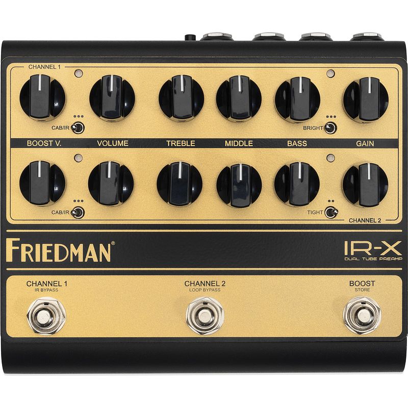 Foto van Friedman ir-x dual tube preamp & di gitaar voorversterker met 12ax7 buizen