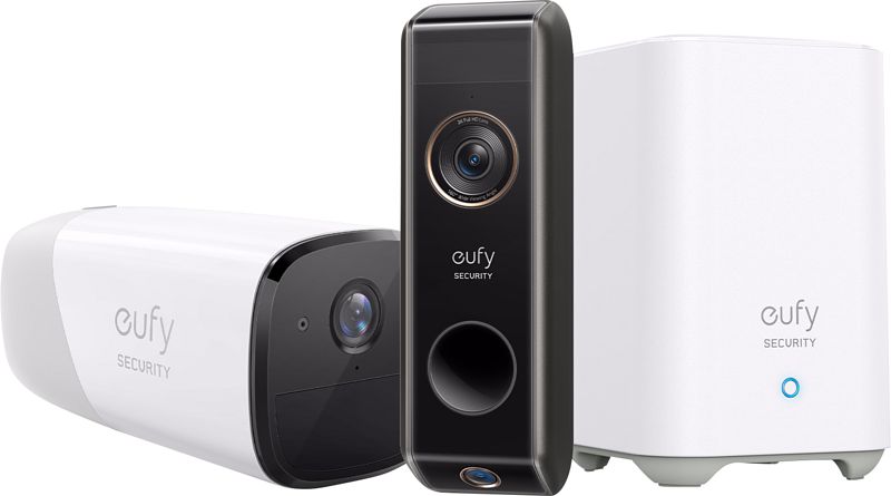 Foto van Eufycam 2 pro + eufy video doorbell dual 2 pro