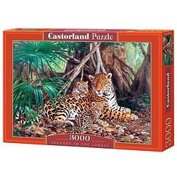 Foto van Castorland puzzel jaguars in the jungle - 3000 stukjes