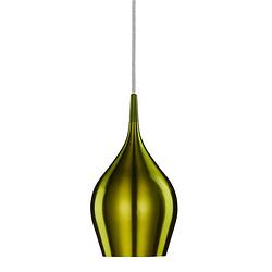 Foto van Moderne hanglamp - bussandri exclusive - metaal - modern - e14 - l: 12cm - voor binnen - woonkamer - eetkamer - groen