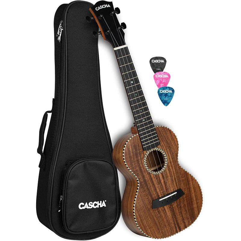 Foto van Cascha hh 2310 all solid acacia concert ukelele