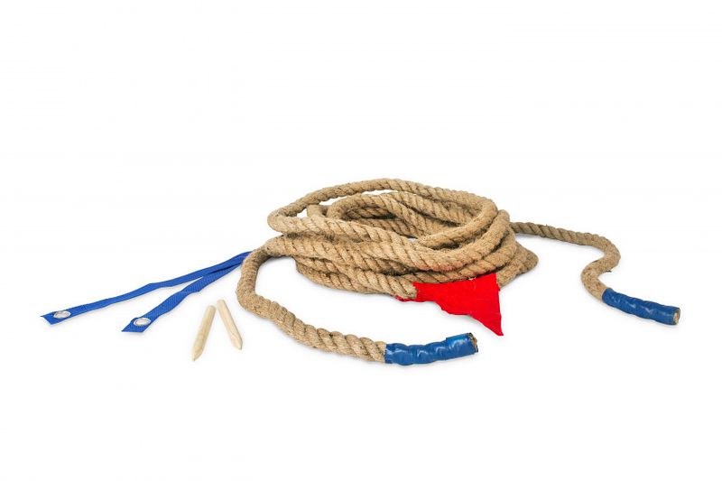 Foto van Bs toys touwtrekken blauw/rood 10 m