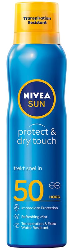 Foto van Nivea sun protect & dry touch refreshing spray spf50