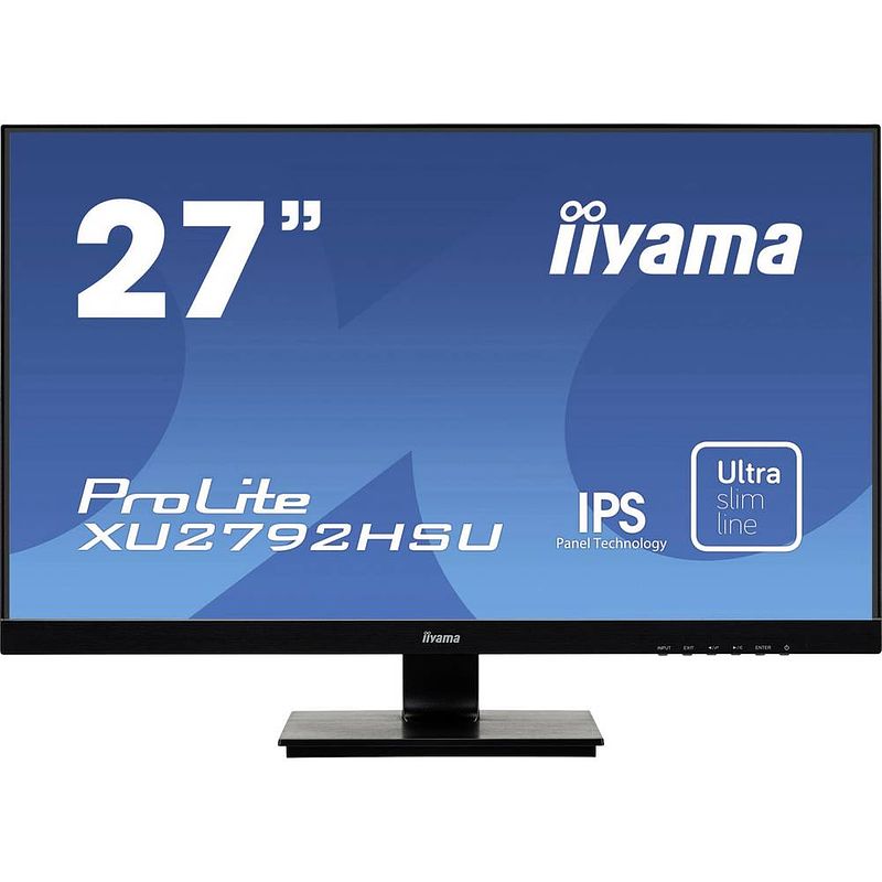 Foto van Iiyama prolite xu2792hsu-b1 led-monitor 68.6 cm (27 inch) energielabel e (a - g) 1920 x 1080 pixel full hd 4 ms hdmi, vga, displayport, usb 3.2 gen 1 (usb