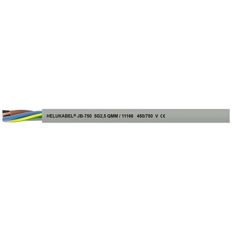 Foto van Helukabel ob-750 stuurstroomkabel 2 x 2.50 mm² grijs 11161-1000 1000 m