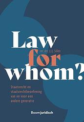 Foto van Law for whom? - j.j.j. sillen - ebook (9789400113411)