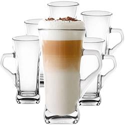 Foto van Luxe latte macchiato glazen - irish coffee glazen - latte glazen -330ml - 6 stuks