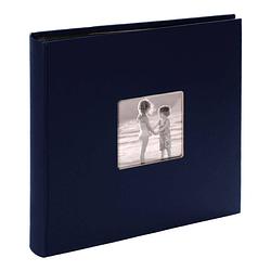 Foto van Secadesign fotoalbum vita donker blauw - 30x30 - 100 zwarte pagina's - fotoboek plakalbum