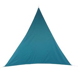 Foto van Premium kwaliteit schaduwdoek/zonnescherm shae driehoek blauw 3 x 3 x 3 meter - schaduwdoeken