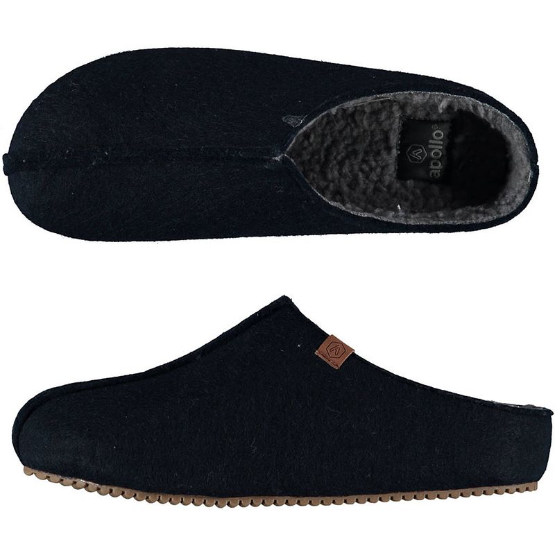 Foto van Heren instap slippers/pantoffels blauw maat 41-42 - sloffen - volwassenen