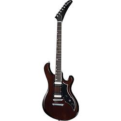 Foto van Gibson modern collection victory dark walnut satin elektrische gitaar met koffer