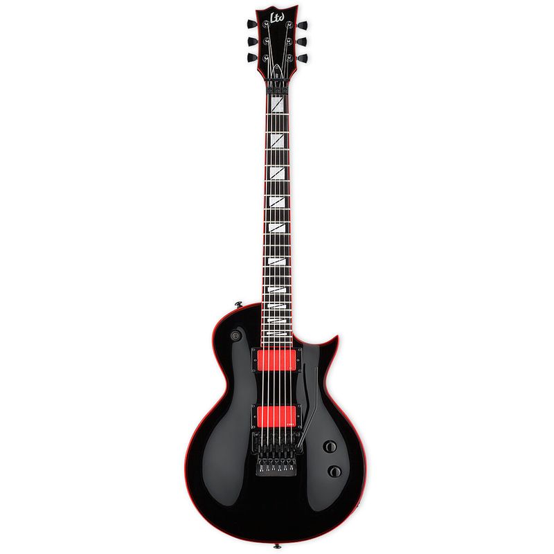 Foto van Esp ltd gh-600 black gary holt signature elektrische gitaar met koffer