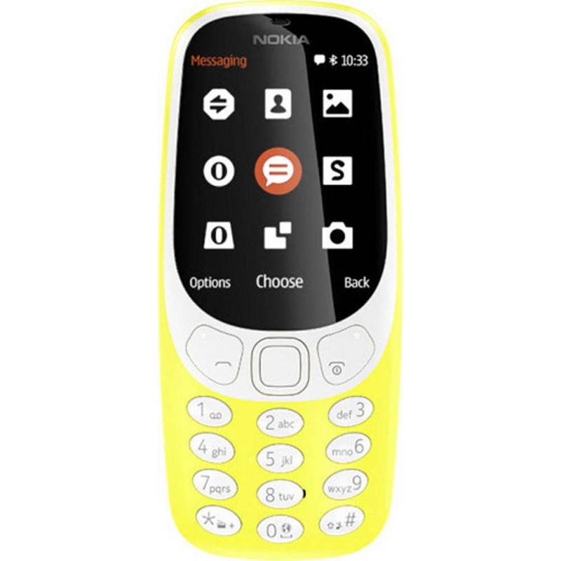 Foto van Nokia 3310 dual-sim telefoon geel