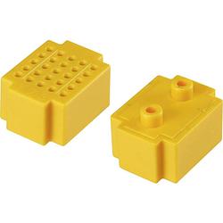 Foto van Tru components breadboard geel totaal aantal polen 25 (l x b) 20 mm x 15 mm 1 stuk(s)