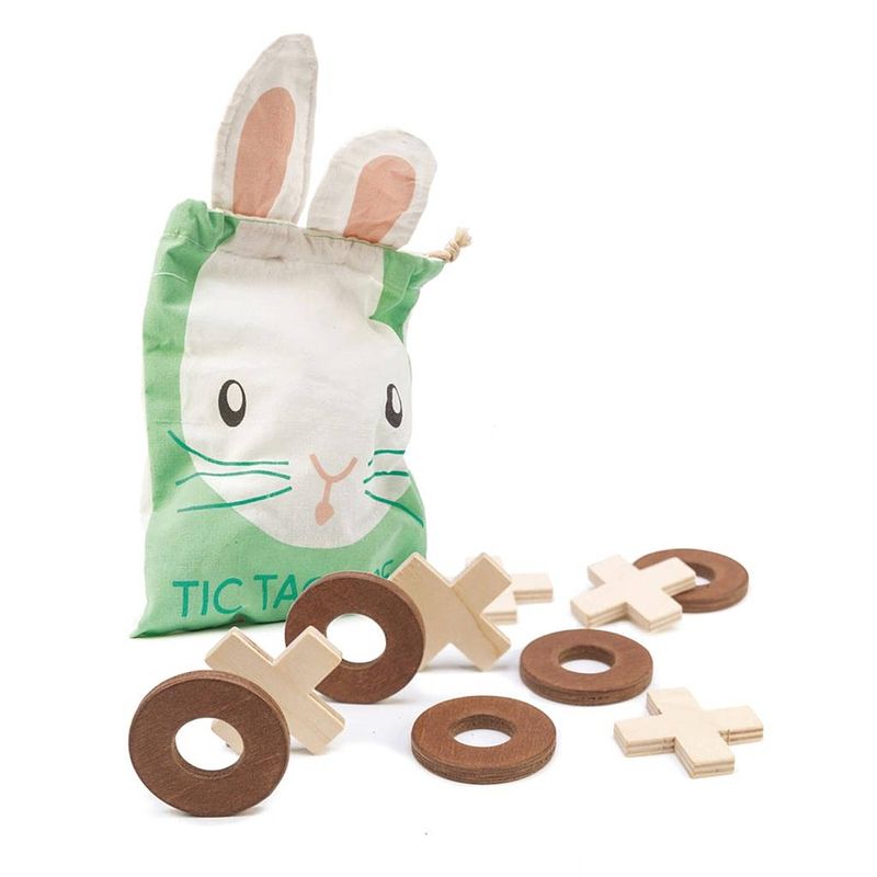 Foto van Tender toys tic tac toe hout junior 16,5 x 30,5 x 0,5 cm 11-delig