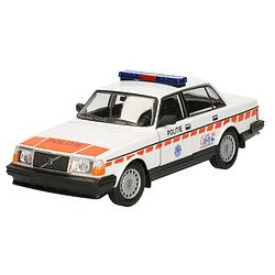 Foto van Modelauto/speelgoedauto volvo 240gl politie 1986 schaal 1:24/20 x 7 x 6 cm - speelgoed auto'ss
