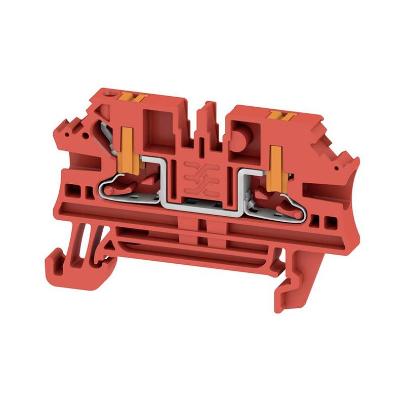 Foto van Doorgangsserieklem in, 2,5 mmm/m, 800 v, 24 a, aantal aansluitingen: 2 weidmüller al2c 2.5 rd 2847230000 50 stuk(s)