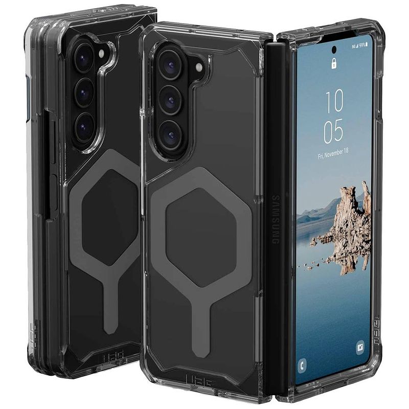 Foto van Urban armor gear plyo pro case backcover samsung galaxy z fold5 grijs