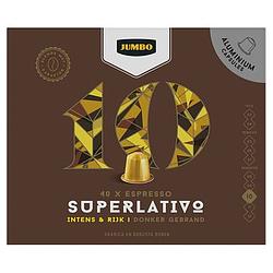 Foto van Jumbo 10 superlativo espresso koffiecups 40 stuks