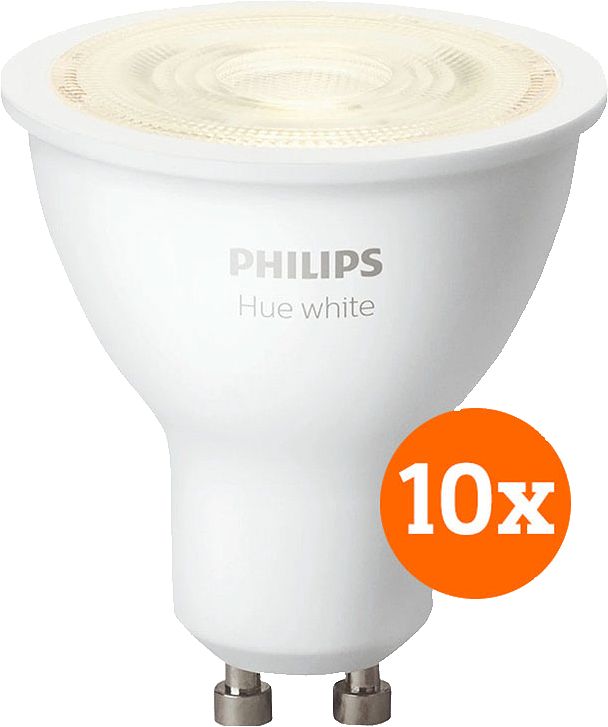 Foto van Philips hue white gu10 10-pack