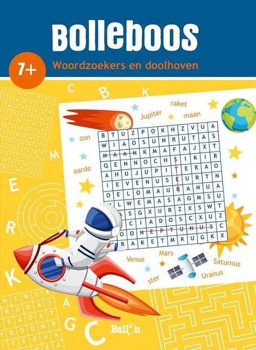 Foto van Woordzoekers en doolhoven 7+ - paperback (9789403223735)